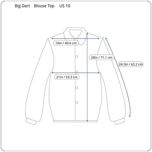 VTG Big Dart Womens Top Size US 10 Geometric Pop Art 90s Retro Maximalist Rayon - Picture 11 of 11